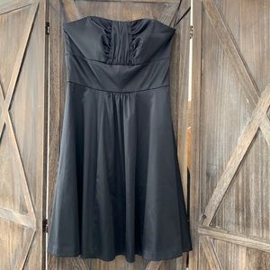 White House Black Market satin strapless party dress. Size 10